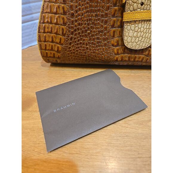 Brahmin Handbags Sophie Honey Tricolor Fairhaven, MA Handcrafted Italian Leather - Picture 9 of 16